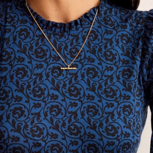 Boden UK 12L=US8 Frill Neck Dress NWT - Picture 3 of 5